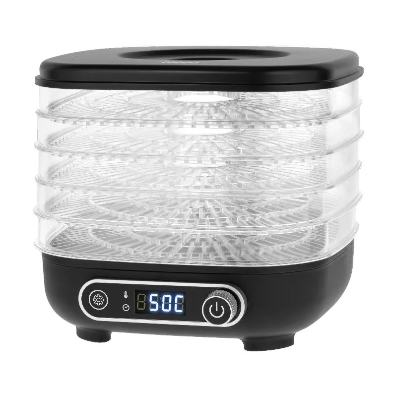 Deshidrator alimente Teesa TSA3033 cu 5 tavi, 300 W, afisaj LCD