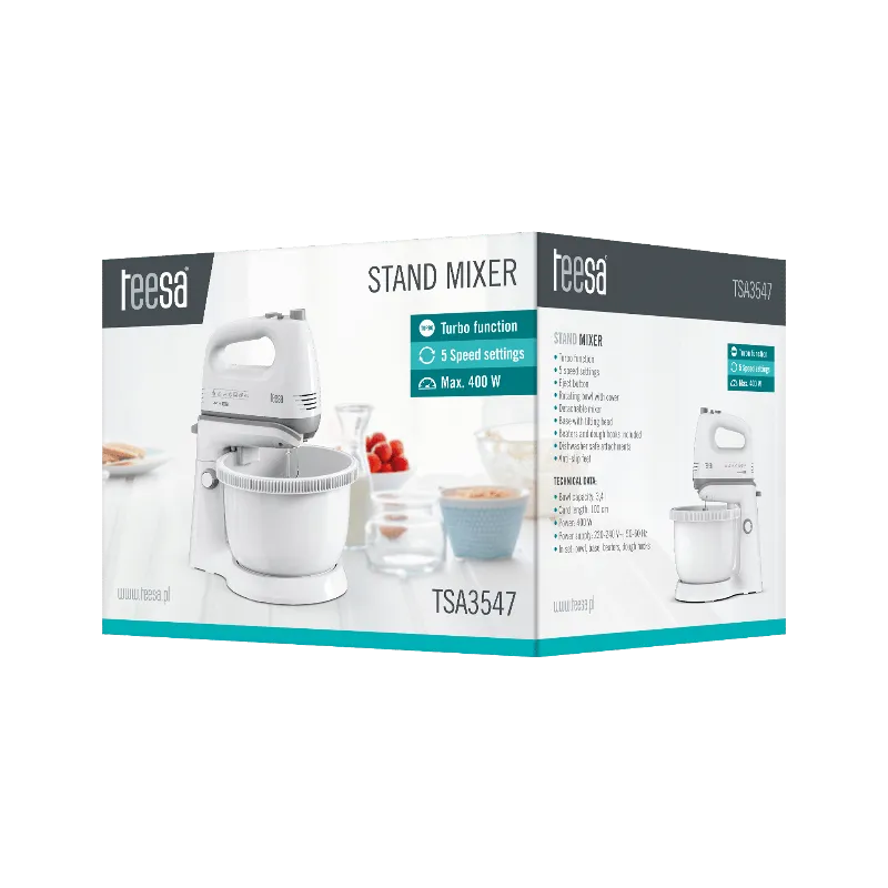 Mixer cu Bol Rotativ 400 W Teesa