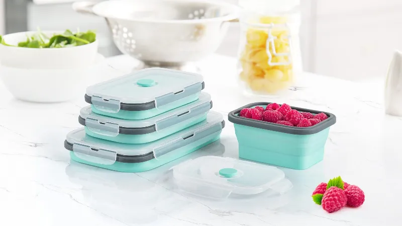 Set 4 Caserole Silicon Dreptunghiulare Teesa