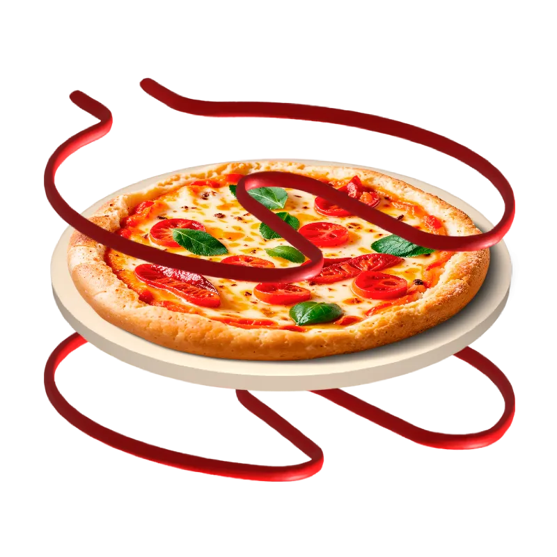 Cuptor electric pentru pizza Teesa Supreme+ TSA3231, 1300 W, piatra de 31 cm