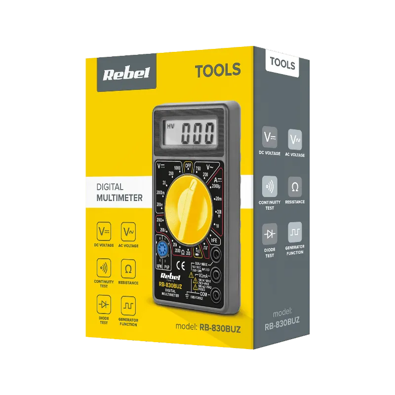 Multimetru universal digital RB-830BUZ REBEL