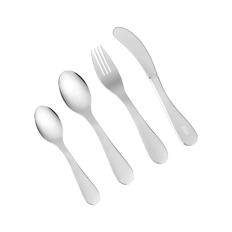 Set tacamuri inox pentru copii 4 piese Teesa