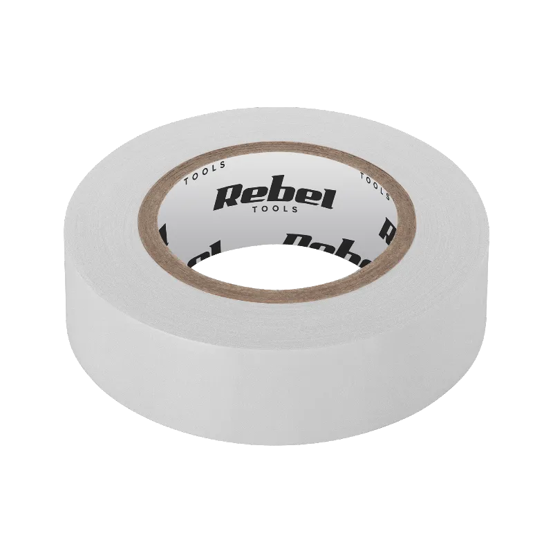 Banda izolatoare alba Rebel 0,13 mm x 19 mm x 20 yd