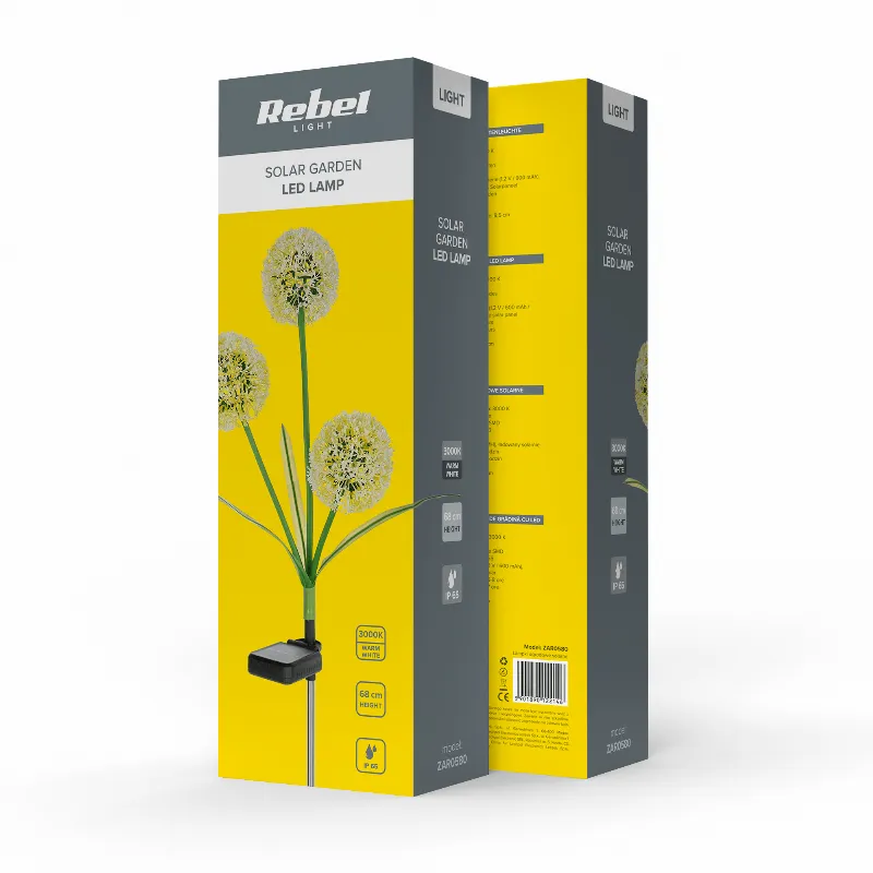 Lampa LED solara decorativa Rebel, usturoi ornamental
