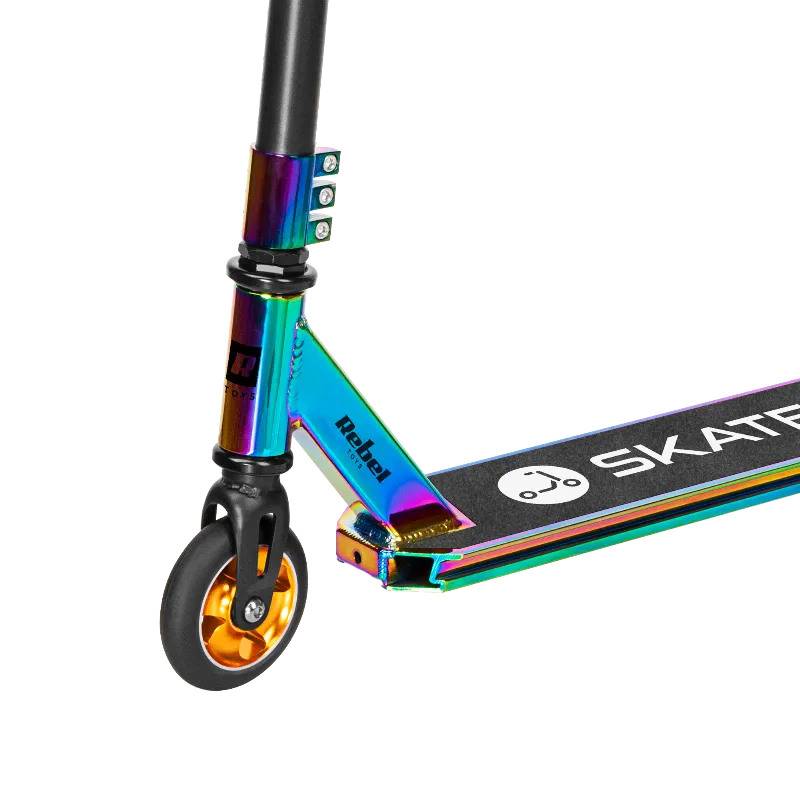 Trotineta acrobatii Rebel Skater Pro Neon