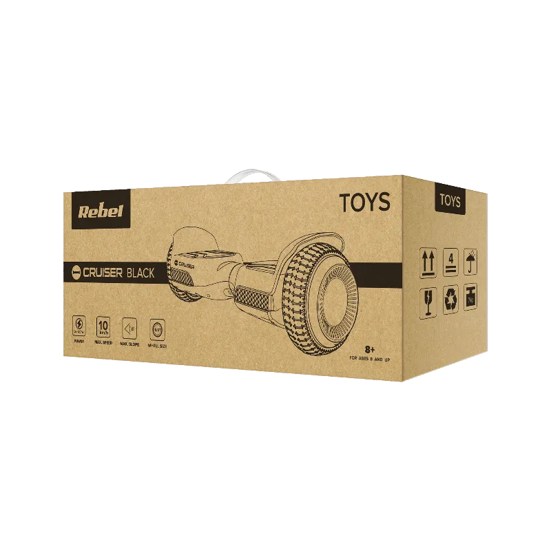 Scooter Hoverboard Cruiser Black Rebel