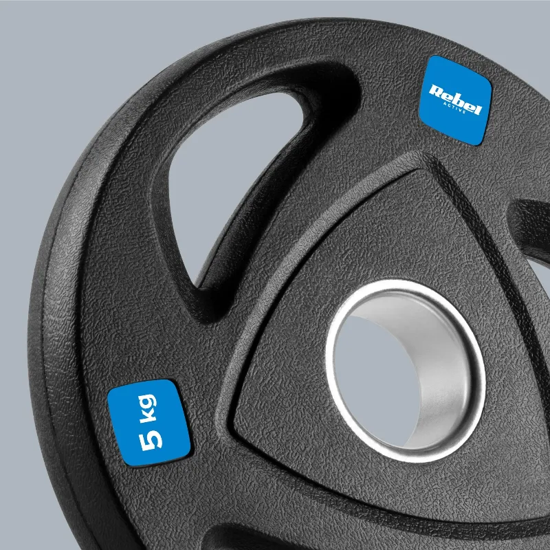 Disc Greutate Fonta Cauciucata Set 4 X 5 KG Rebel Activ