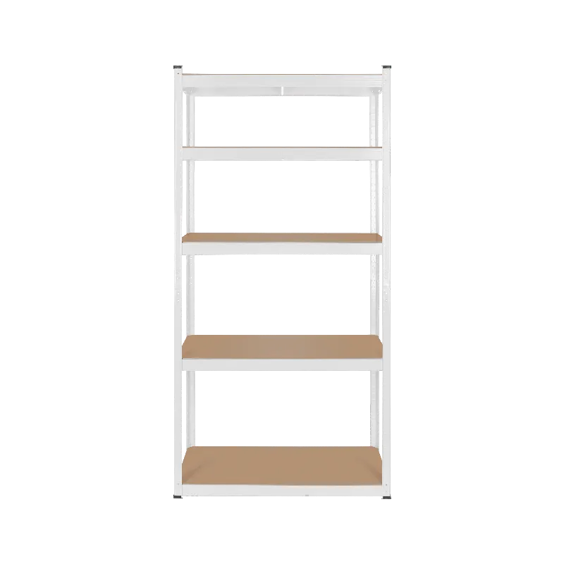Raft metalic de depozitare 5 polite 750 kg MDF 180x90x40 cm alb Rebel