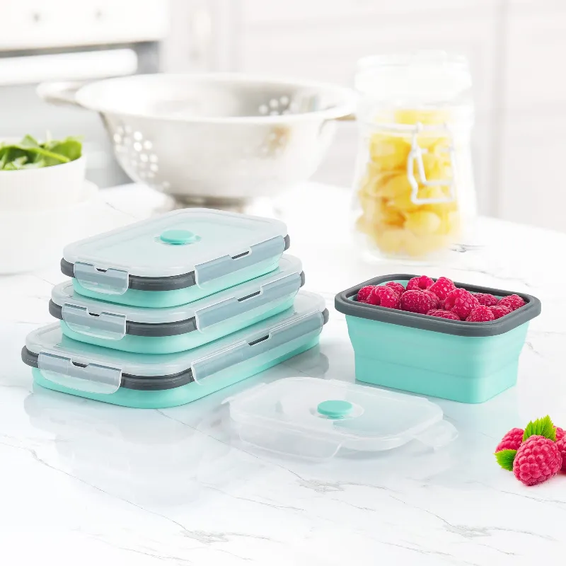 Set 4 Caserole Silicon Dreptunghiulare Teesa