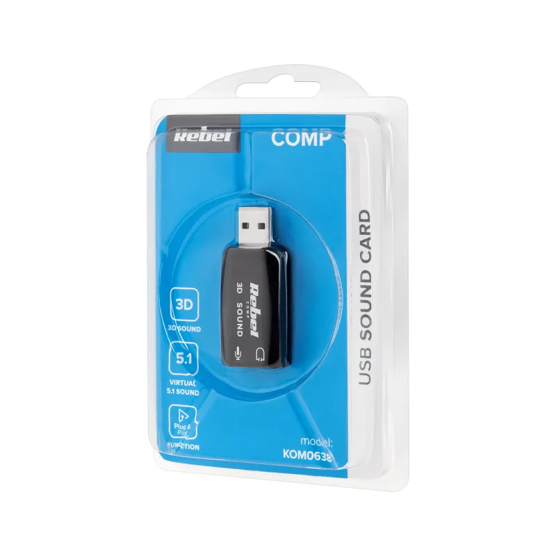 Placa de sunet USB 5.1 Rebel