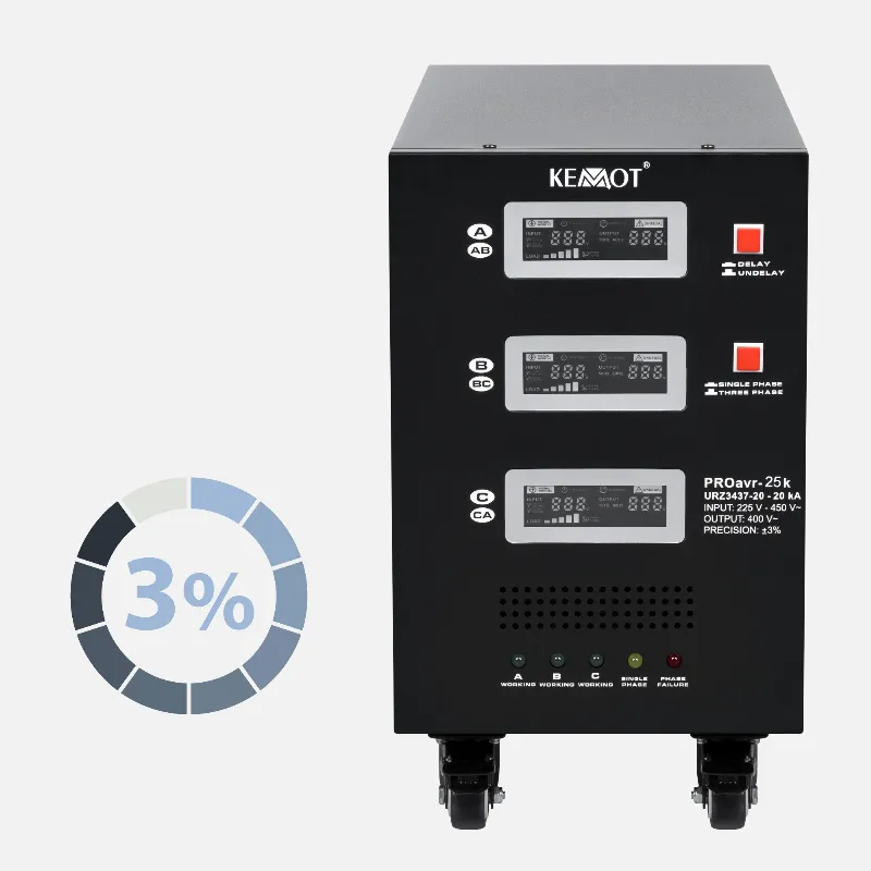 Stabilizator Servomotor Trifazat 25KVA Proavr-25K Kemot