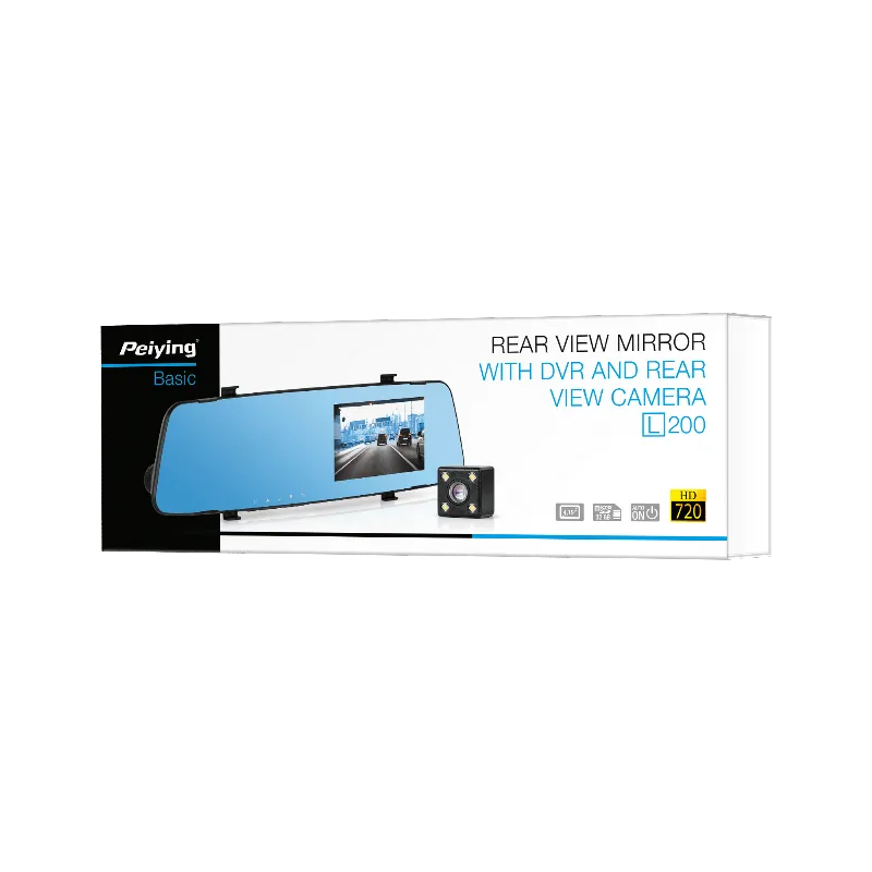 Oglinda auto cu DVR si camera de marsarier Peiying Basic L200
