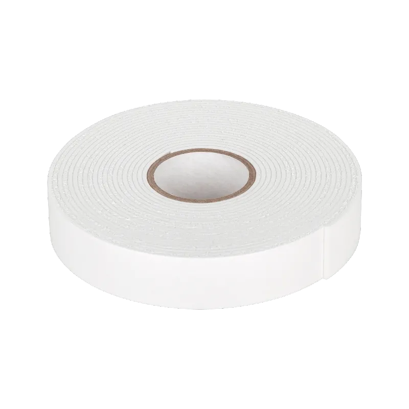 Banda dublu adeziva alba din spuma EVA, 1,5 mm x 20 mm x 5 m