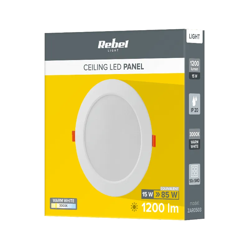 Spot LED incastrat Rebel 15 W 3000 K 230 V 175 mm
