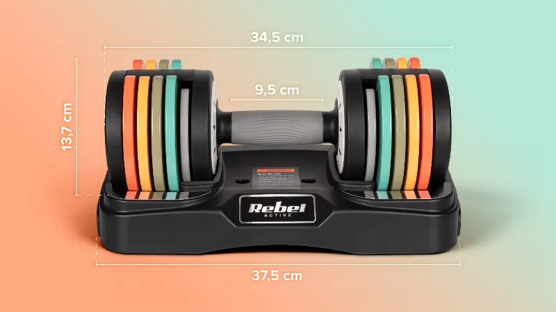 Set 2X Gantera Fonta Reglabila 1KG 2X10KG Rebel Active