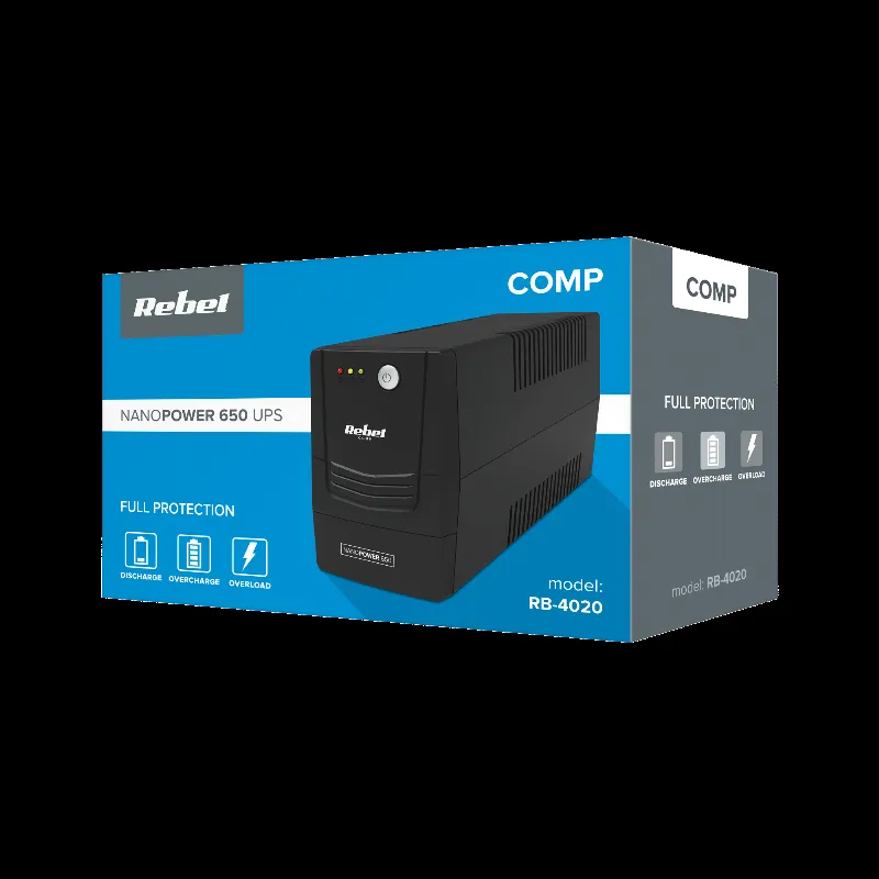 UPS Offline Nanopower 650 (650VA/360W) Rebel
