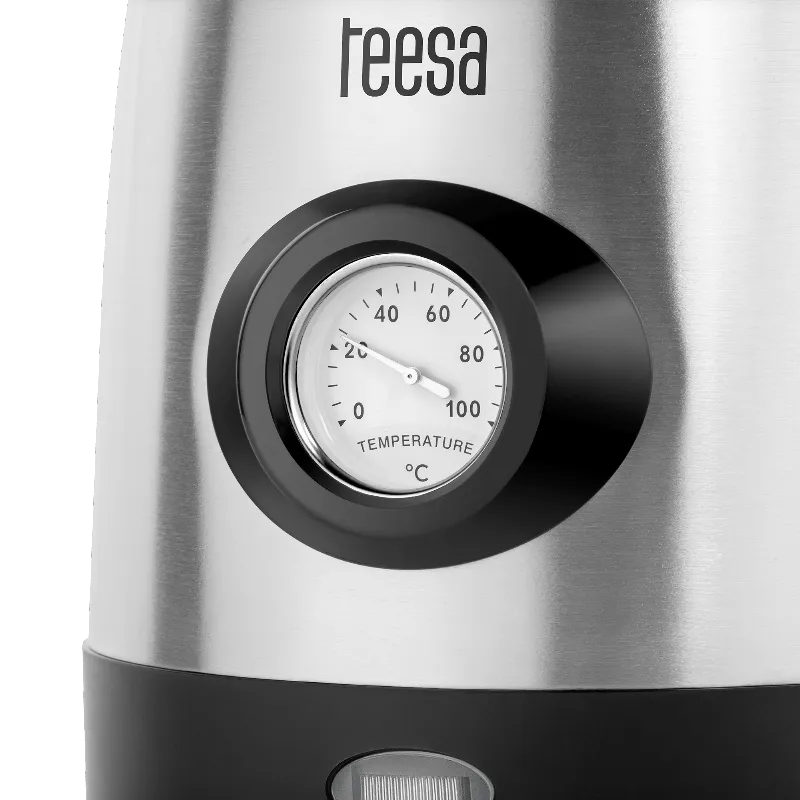 Fierbator electric Teesa TSA1513, 1,7 l, 2200 W, indicator temperatura apa