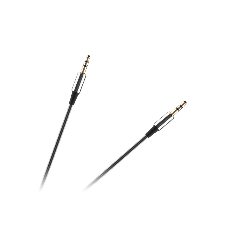 Cablu audio spiralat jack 3.5 mm tata-tata REBEL, 100 cm