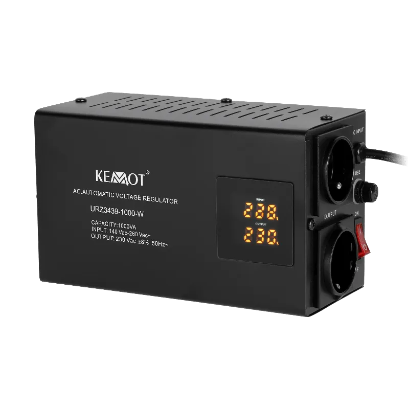 Stabilizator automat de tensiune de perete Kemot URZ3439-1000-W, 1000 VA
