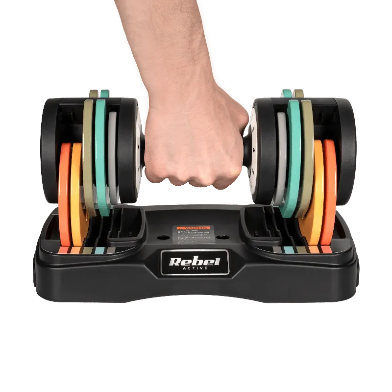 Set 2X Gantera Fonta Reglabila 1KG 2X10KG Rebel Active