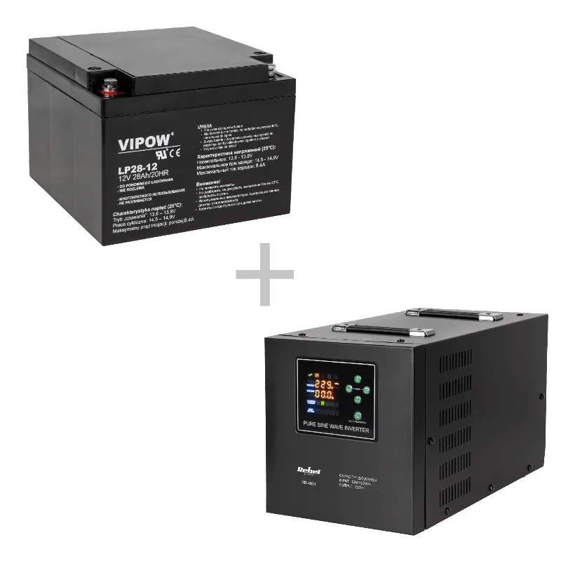 UPS Centrale Sinus Pur 2200VA 1600W 12V Rebel