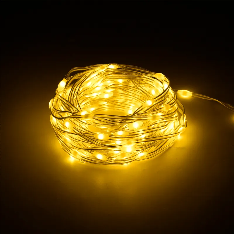Snur LED decorativ 10 m, alb cald, Rebel