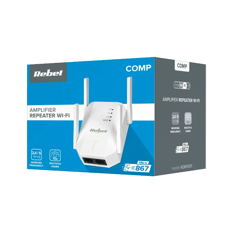Range Extender Repeater 2.4-5 Ghz Rebel