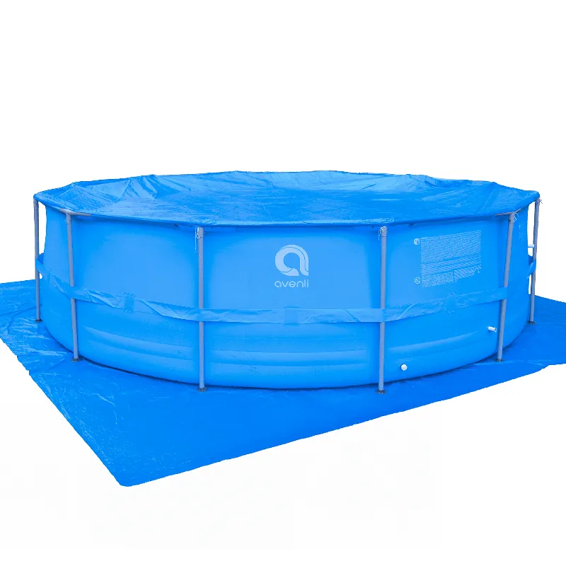 Piscina cadru metalic Avenli Premimu rotunda 457 x 122 cm cu filtru si scara
