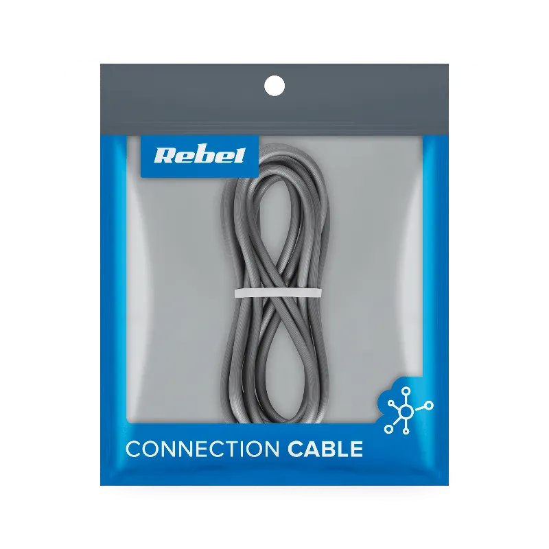 Cablu USB 3.0 - USB Tip C 200 CM Negru Rebel