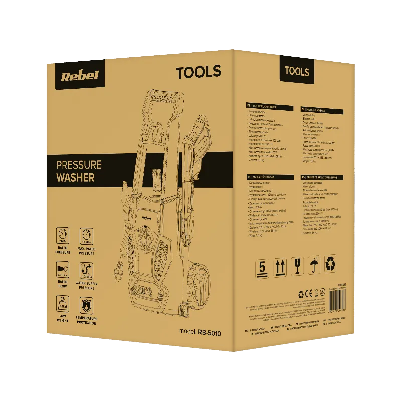 Aparat de spalat cu presiune Rebel RB-5010, 1200 W