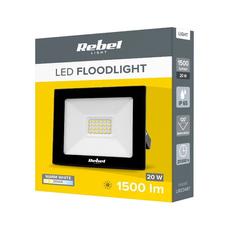 Reflector LED 20W 3000K Rebel