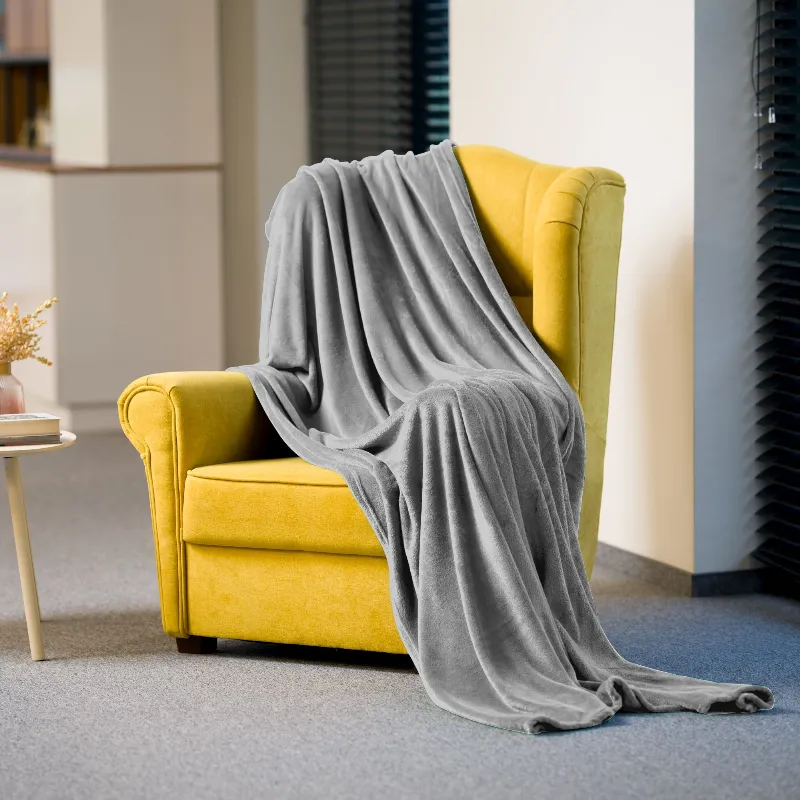Patura Fleece Polar 150X200CM Gri Teesa
