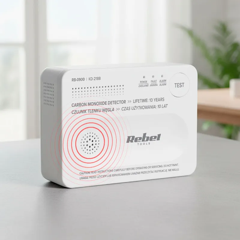 Detector Senzor Monoxid de Carbon Rebel
