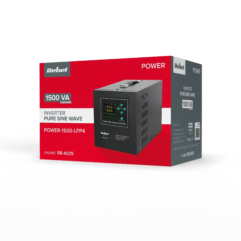 UPS Centrale Sinus Pur 1500VA 1050W 12V LIFEPO4 Rebel