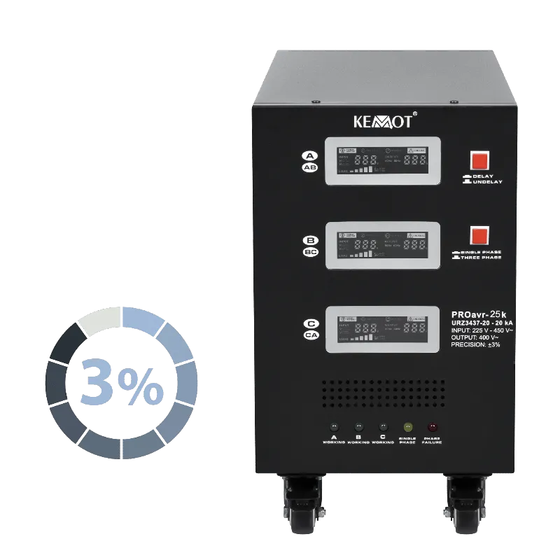 Stabilizator Servomotor Trifazat 25KVA Proavr-25K Kemot