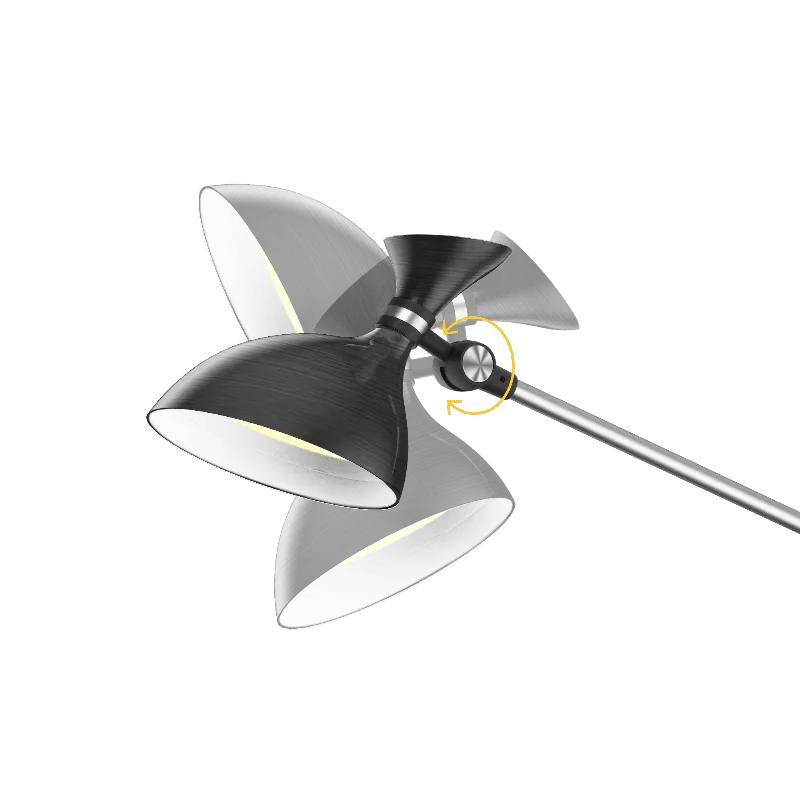 Lampa de podea LED 12W+3W Rebel