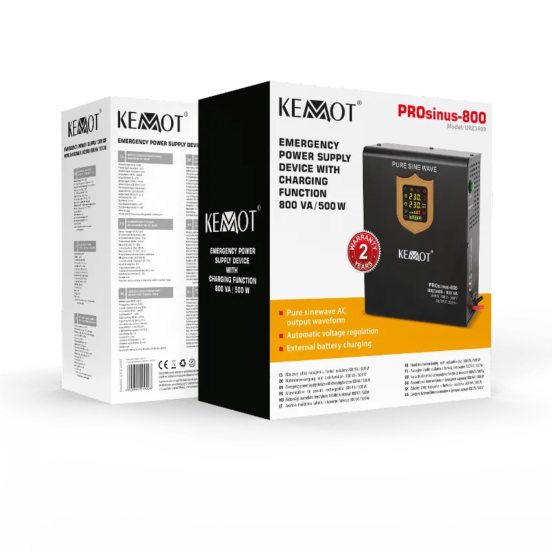 UPS Centrale Termice Sinus Pur 800VA/500W 12V Kemot