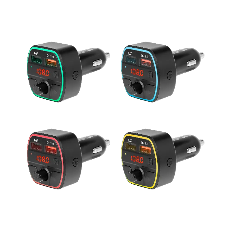 Transmiter FM auto cu Bluetooth 5.0 si 2 porturi USB