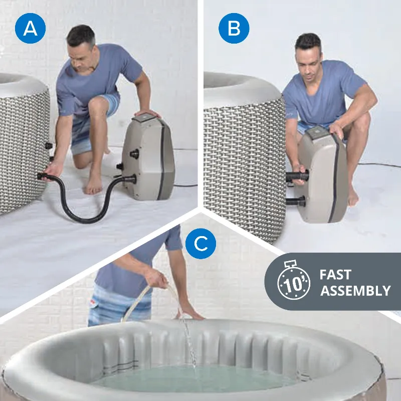Spa gonflabil Avenli Nice, 6 persoane, 204 x 70 cm