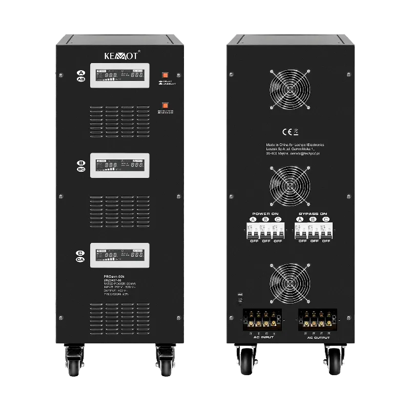 Stabilizator automat trifazat 50 kVA cu servomotor KEMOT PROavr-50k