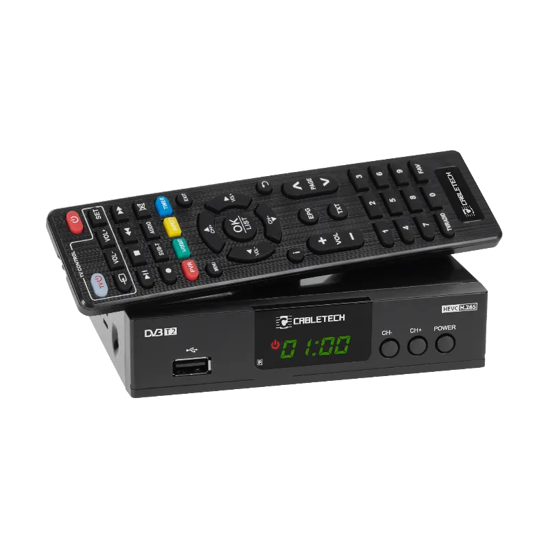 Tuner DVB-T2 H.265 Hevc LAN Cabletech