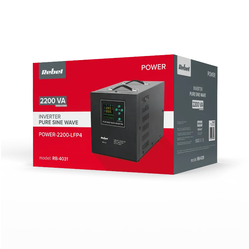 UPS Centrale Sinus Pur 2200VA 1600W 12V Rebel