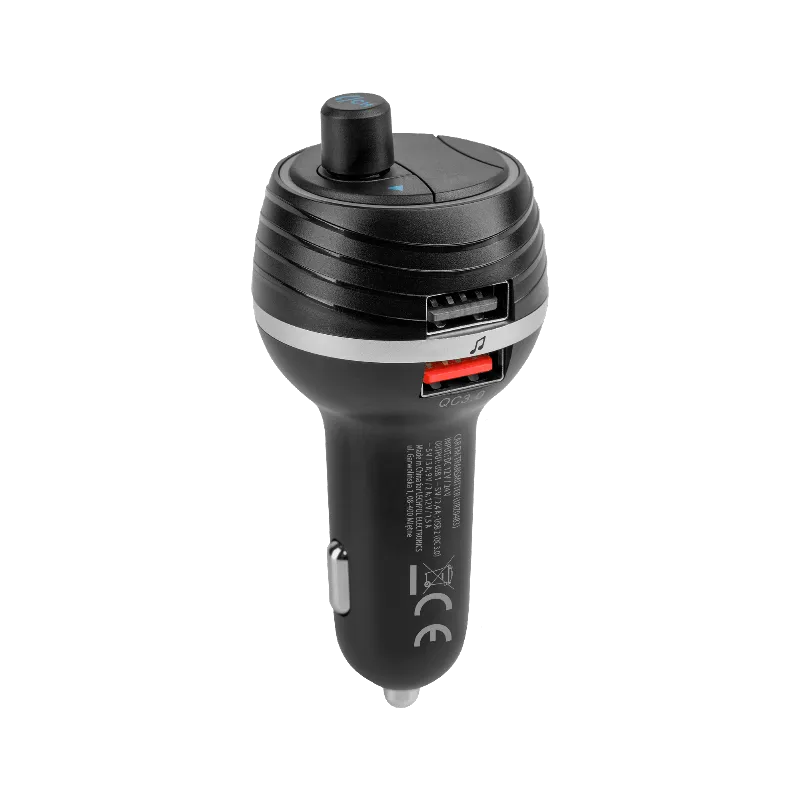 Transmitator FM auto Peiying cu Bluetooth si 2 porturi USB