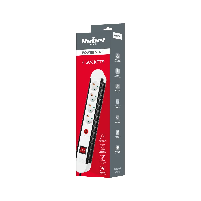 Prelungitor 3X 1.5 MM2 16A 4 Cai 5M Rebel