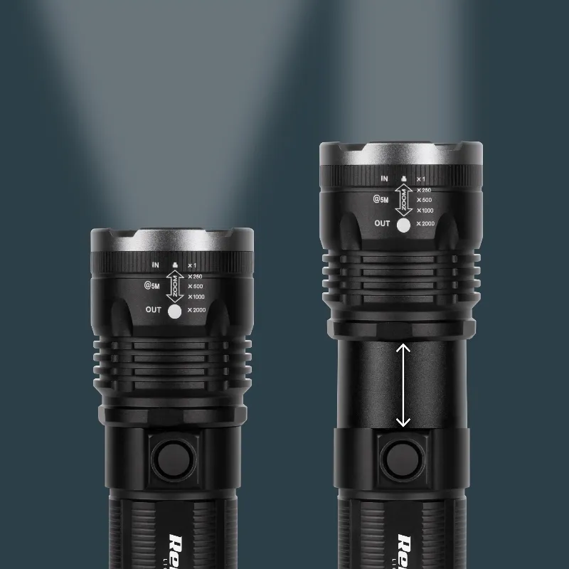 Lanterna reincarcabila LED cu zoom Rebel URZ0916, 20 W