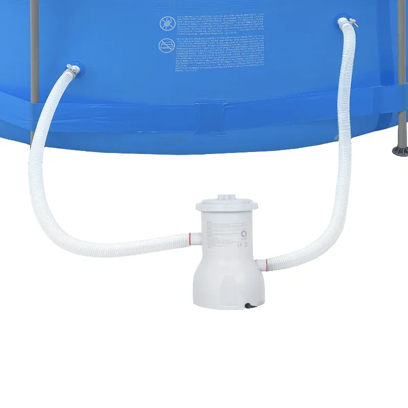 Piscina rotunda cu cadru metalic Avenli 427 x 84 cm, cu pompa filtranta
