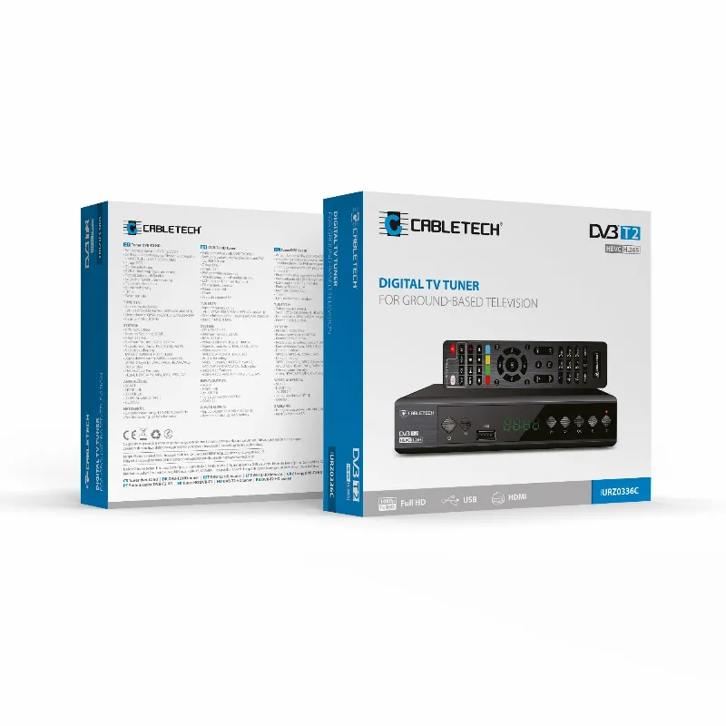 Tuner Digital Terestru / Cablu DVB-T2/C H.265 Cabletech