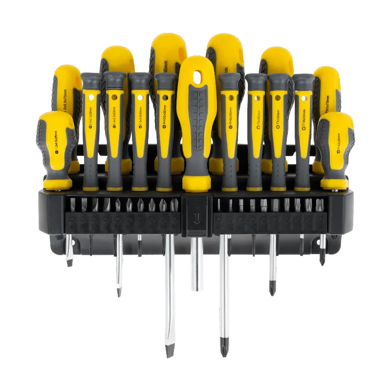 Set 16 surubelnite si 20 de biti Rebel RB-1150 cu stand