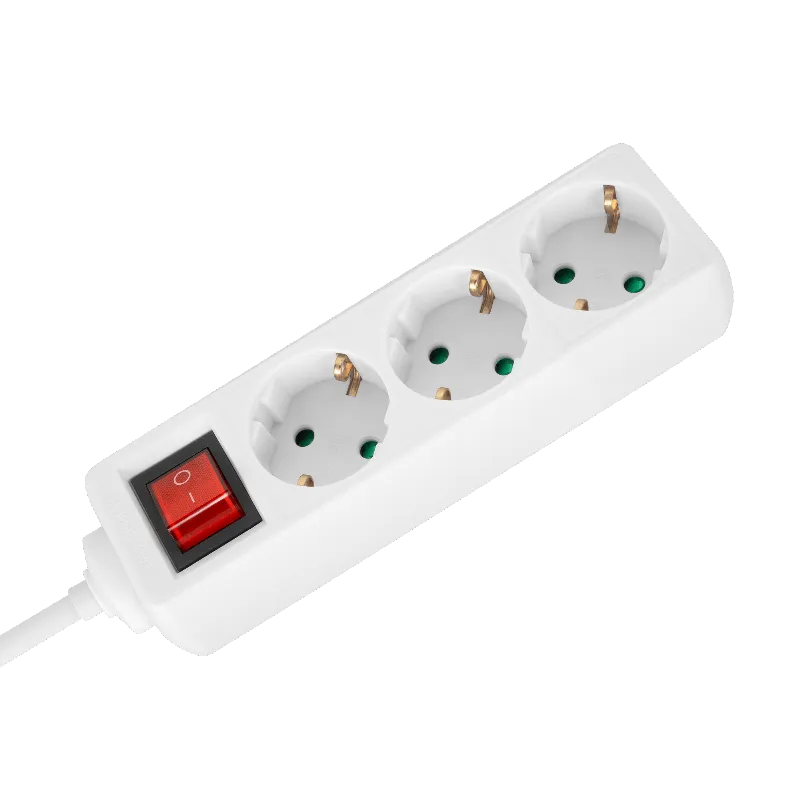 Prelungitor  3 Prize cu Intrerupator 3X1.5MM 5.0M Rebel