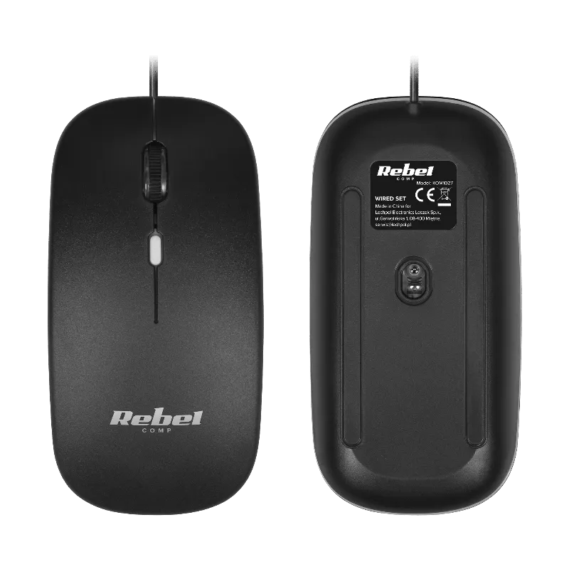 Set tastatura si mouse cu fir Rebel WDS200